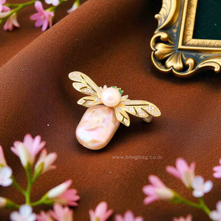 Golden Wing Brooch