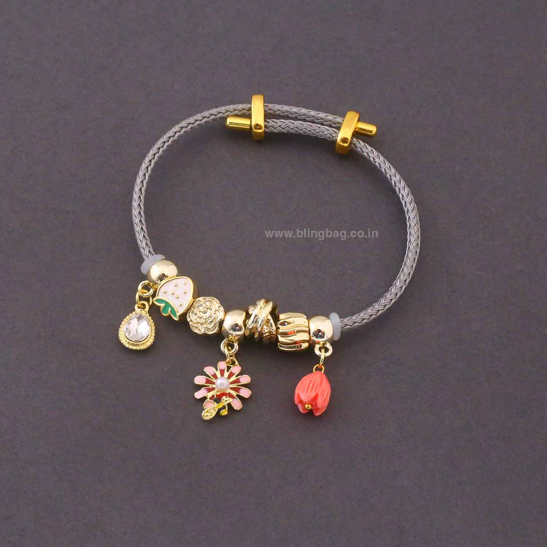 Grey Noraine Adjustable Bracelet
