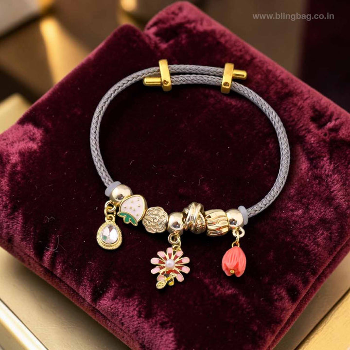 Grey Noraine Adjustable Bracelet