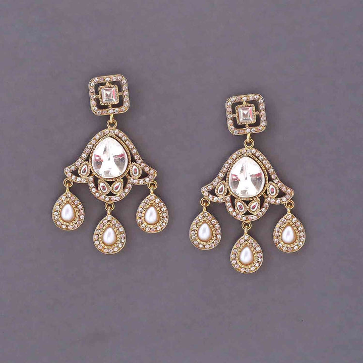 Ivory Chandni Danglers
