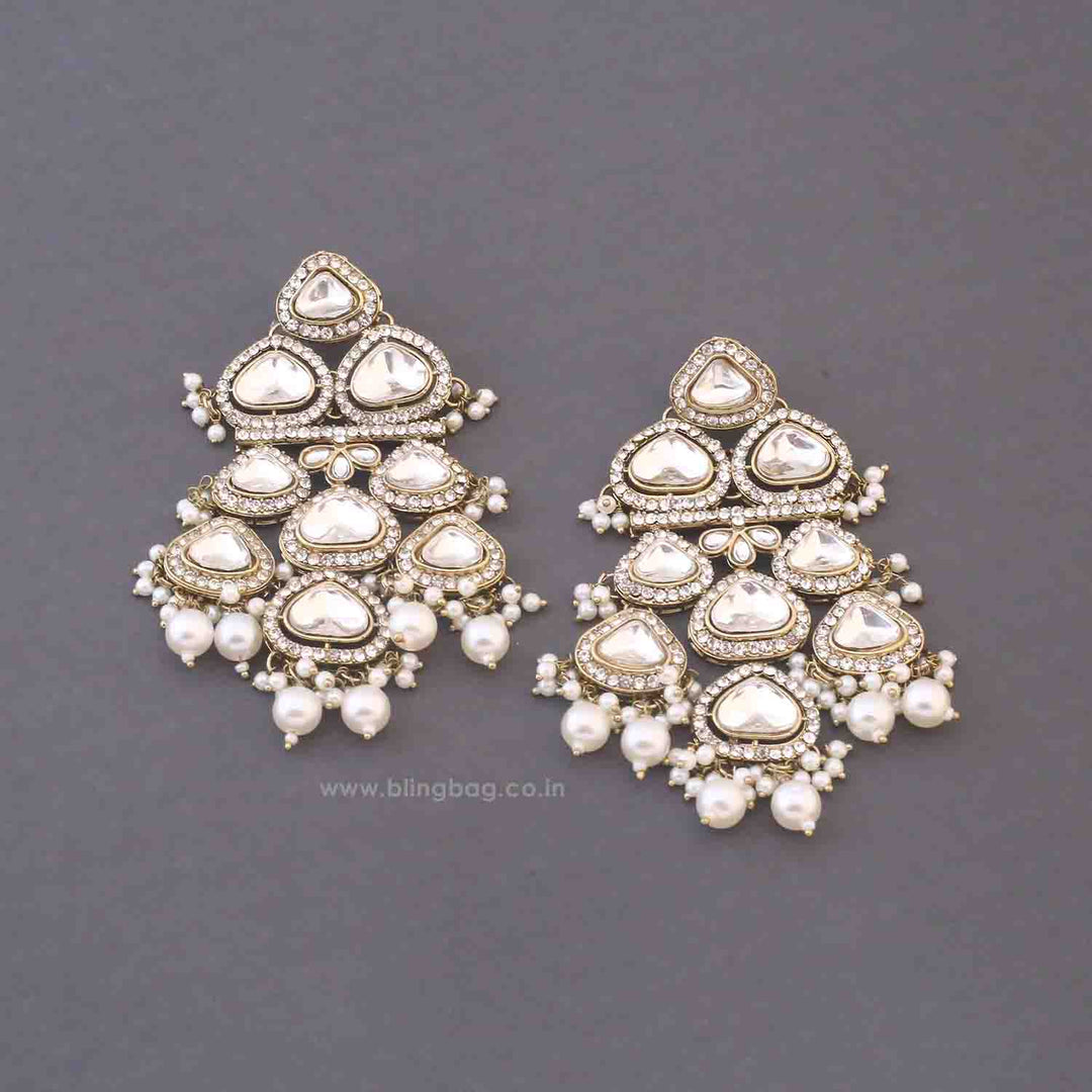 Ivory Jaelyn Kundan Bridal Jewellery Set