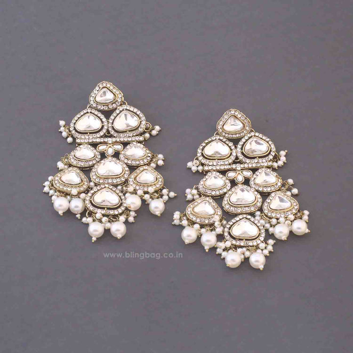 Ivory Jaelyn Kundan Bridal Jewellery Set