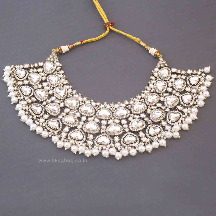 Ivory Jaelyn Kundan Bridal Jewellery Set