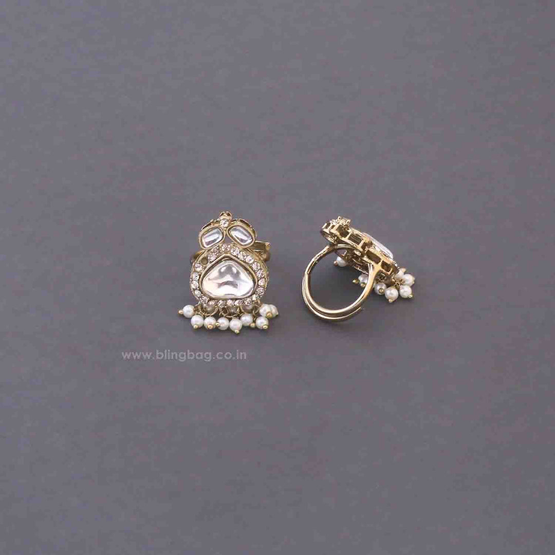 Ivory Jaelyn Kundan Bridal Jewellery Set