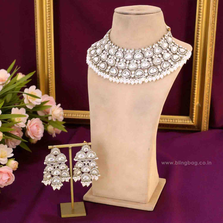 Ivory Jaelyn Kundan Bridal Jewellery Set