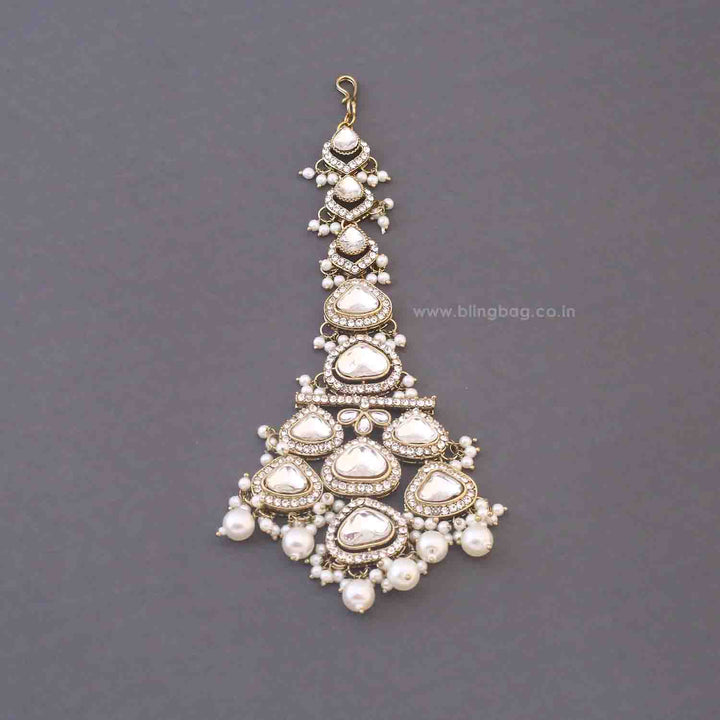 Ivory Jaelyn Kundan Bridal Jewellery Set