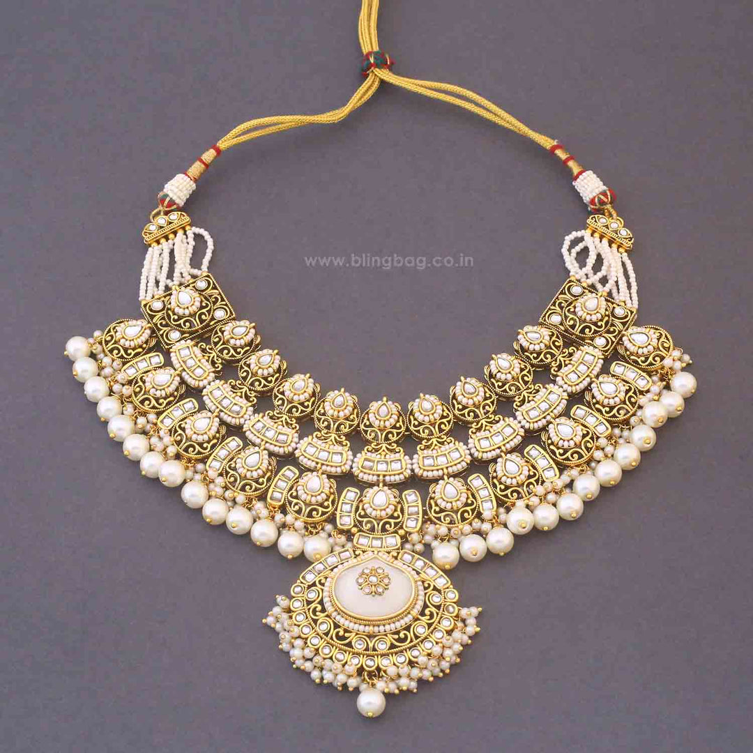 Ivory Jaiwanti Bridal Jewellery Set