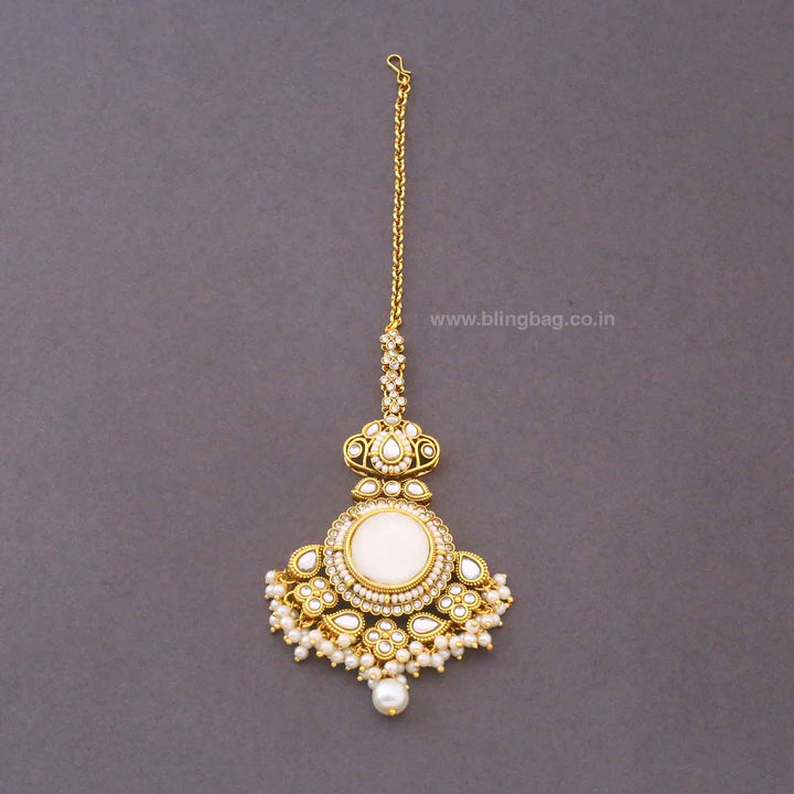 Ivory Kshirja Kundan Bridal Jewellery Set