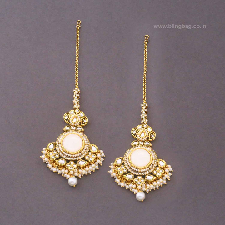Ivory Kshirja Kundan Bridal Jewellery Set