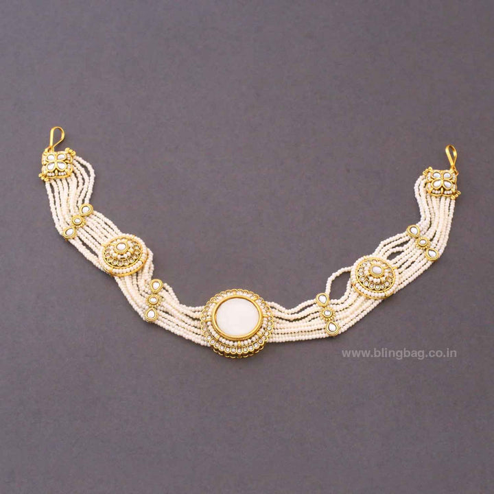Ivory Kshirja Kundan Bridal Jewellery Set