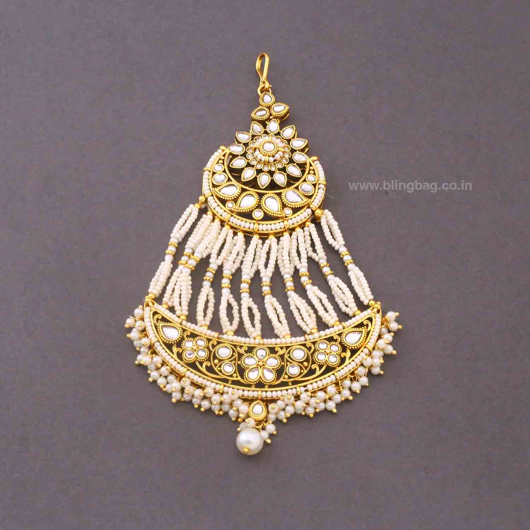 Ivory Kshirja Kundan Bridal Jewellery Set