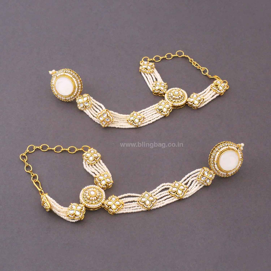 Ivory Kshirja Kundan Bridal Jewellery Set