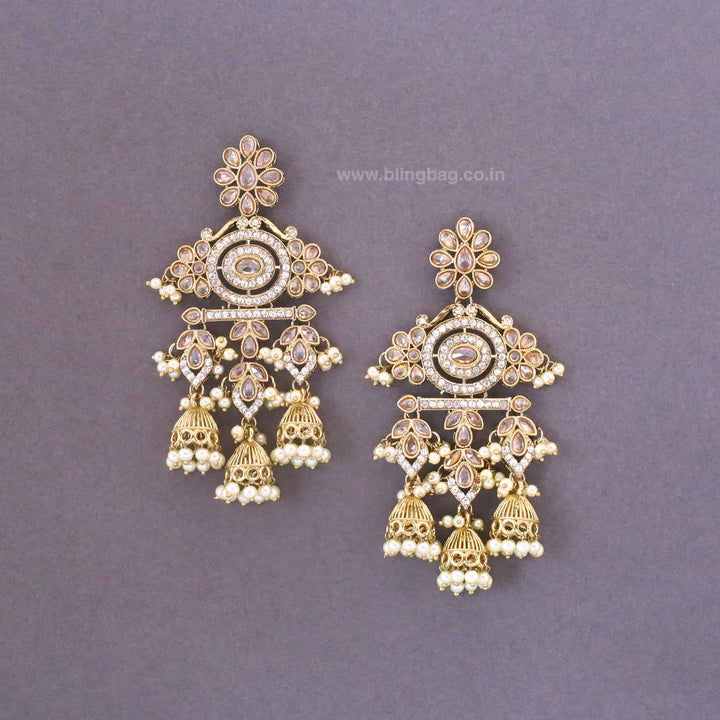 Ivory Nupur Jhumkis