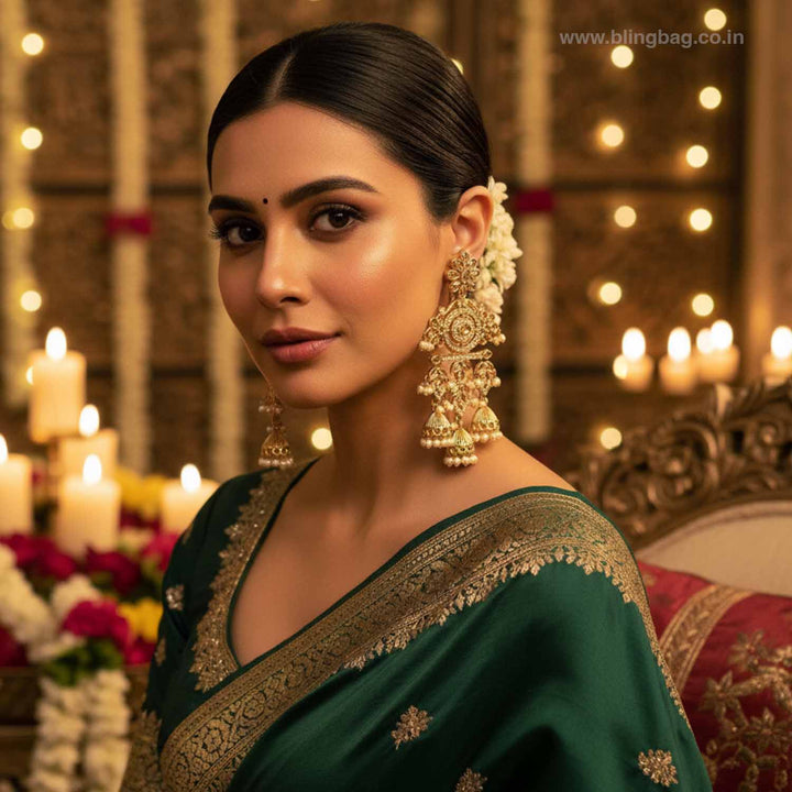 Ivory Nupur Jhumkis