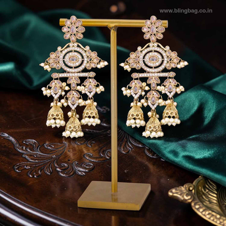 Ivory Nupur Jhumkis