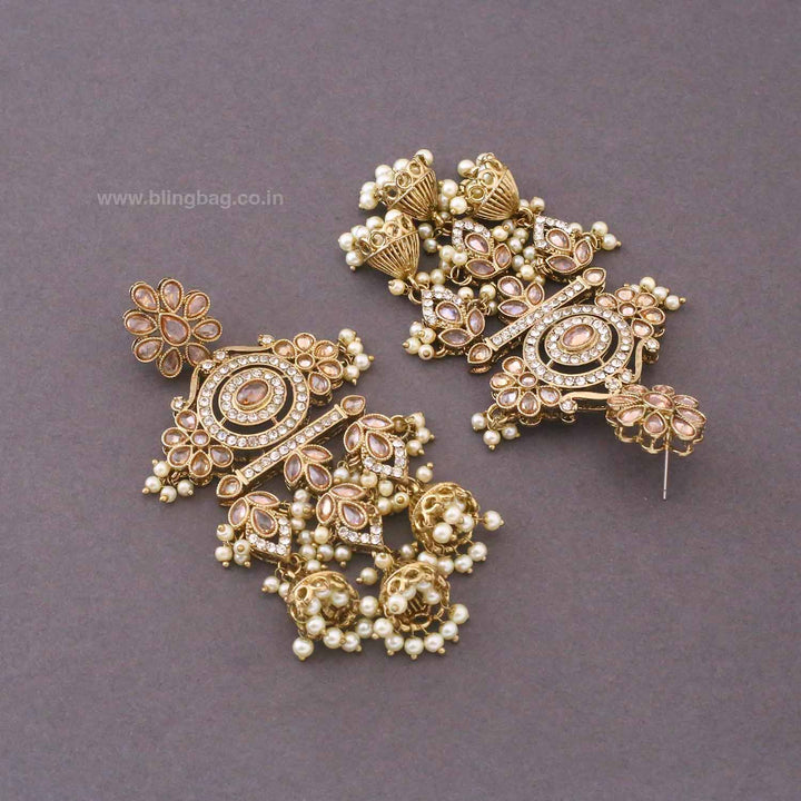 Ivory Nupur Jhumkis