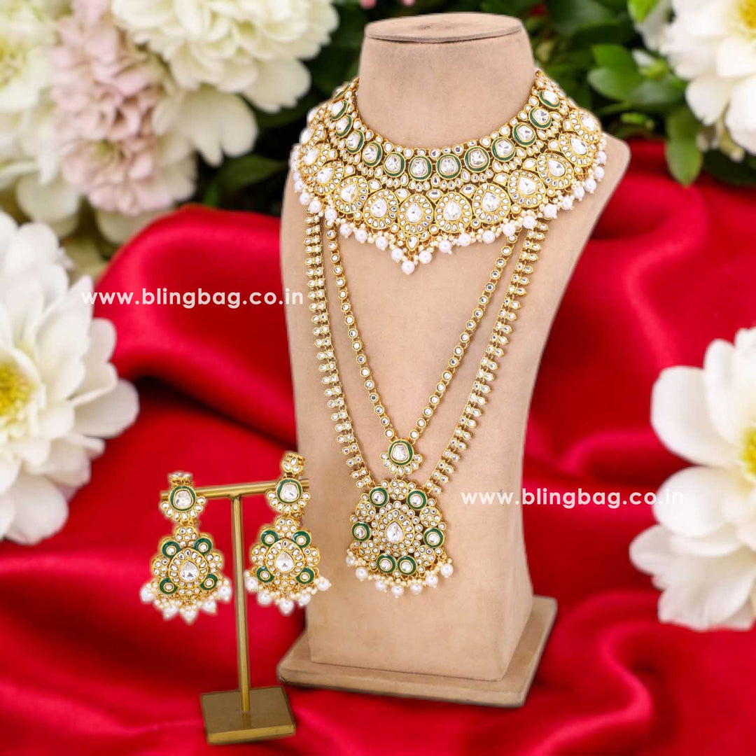 Ivory Parijat Bridal Jewellery Set