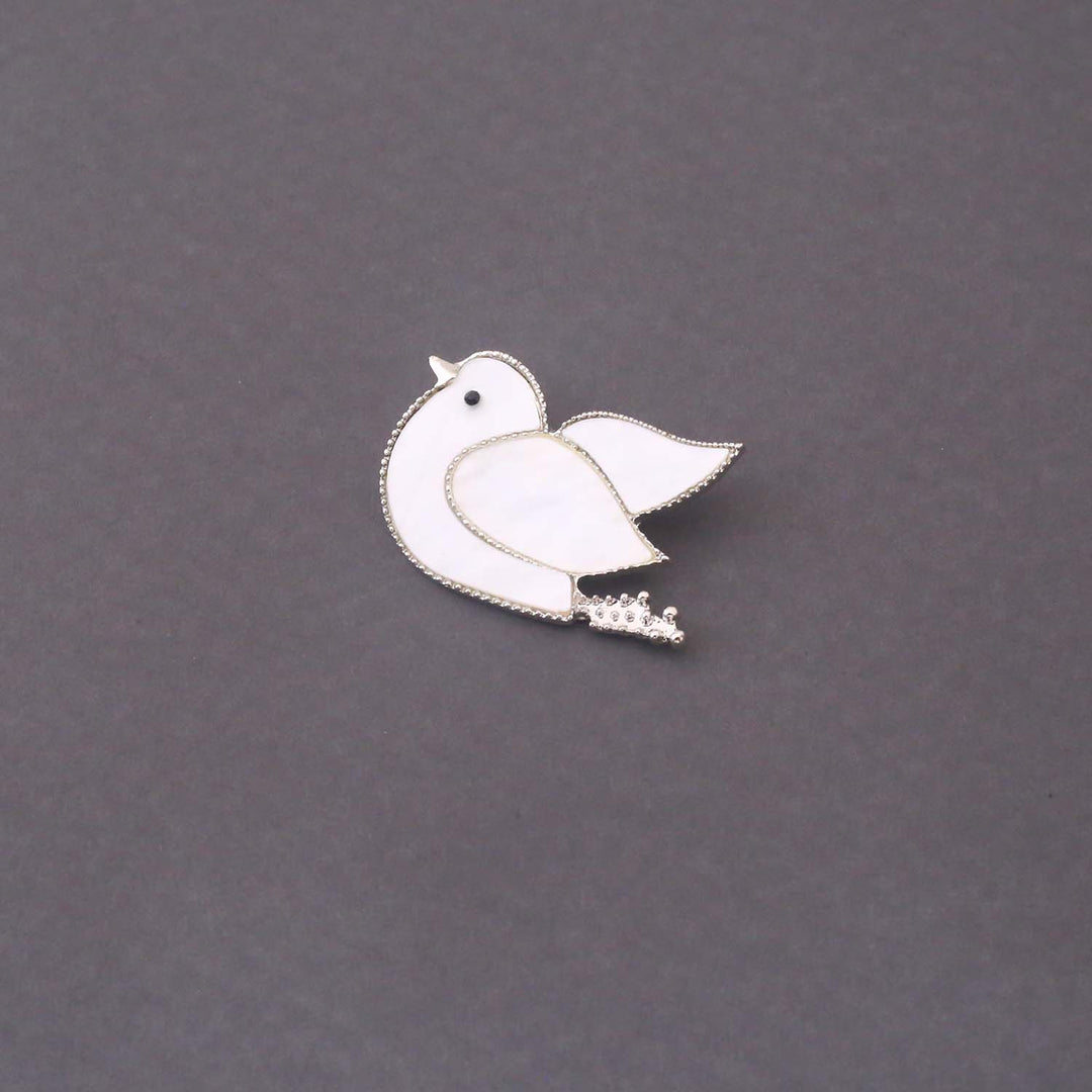 Ivory Pearly Brooch