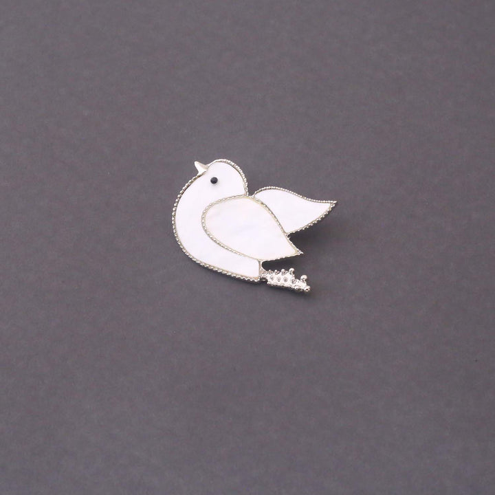 Ivory Pearly Brooch