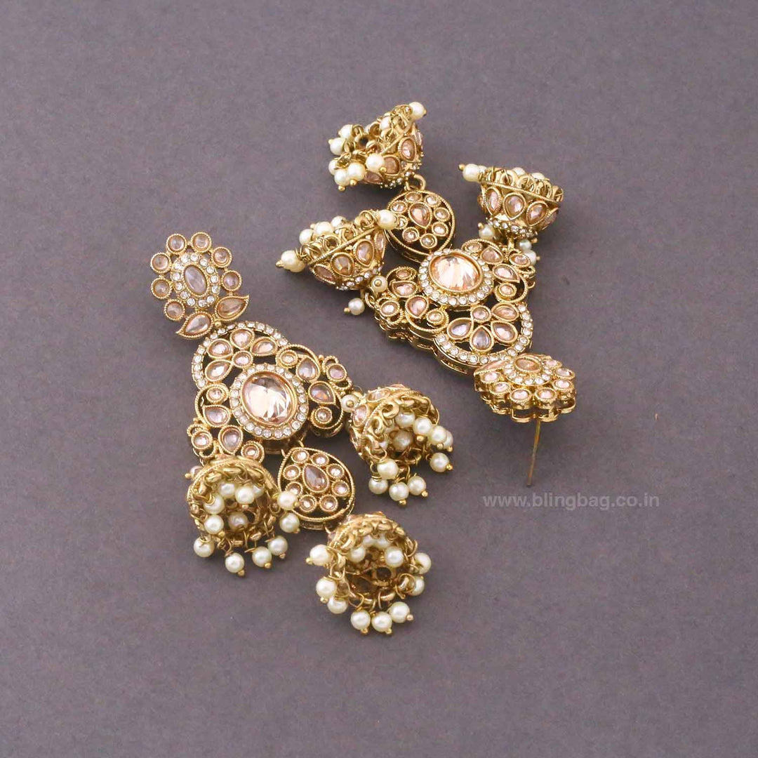Ivory Prashi Jhumkis