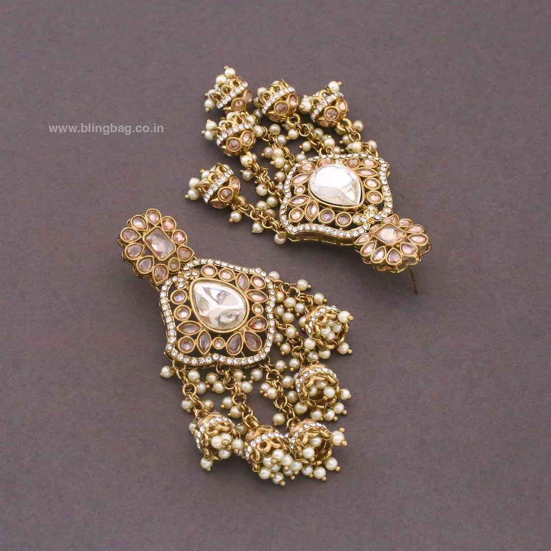 Ivory Priyanka Jhumkis