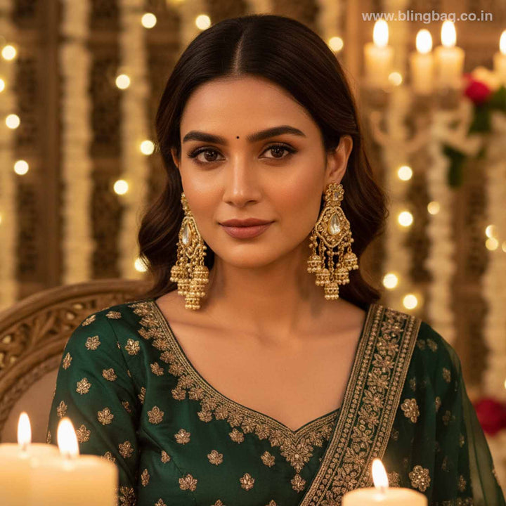 Ivory Priyanka Jhumkis