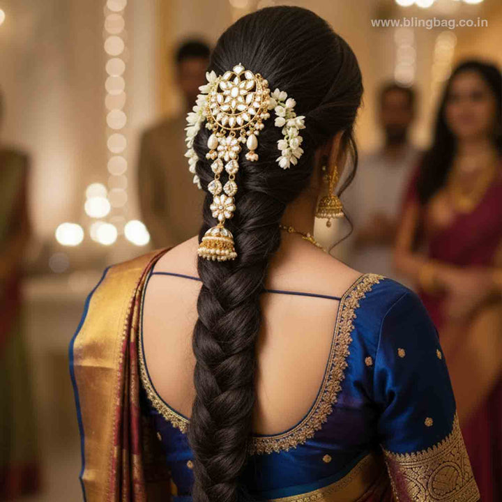 Ivory Saanvia Hair Chooti