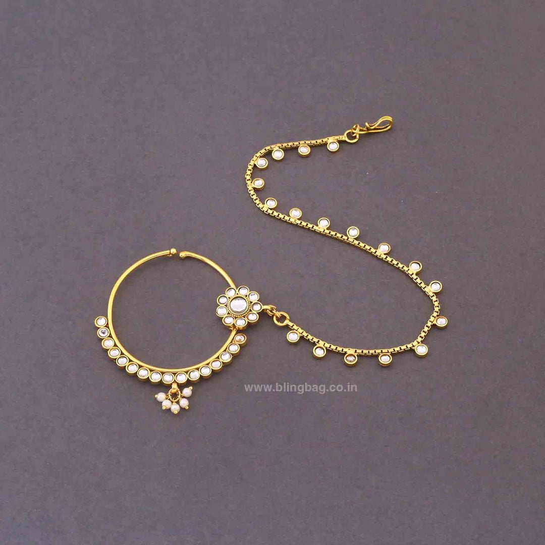 Ivory Sannidhi Kundan Bridal Jewellery Set