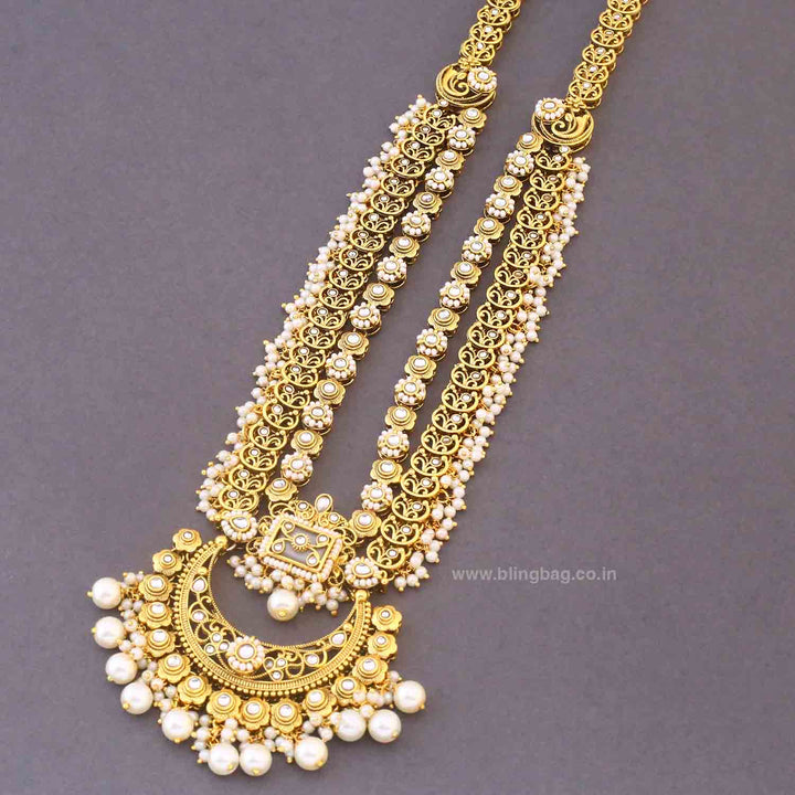 Ivory Sannidhi Kundan Bridal Jewellery Set