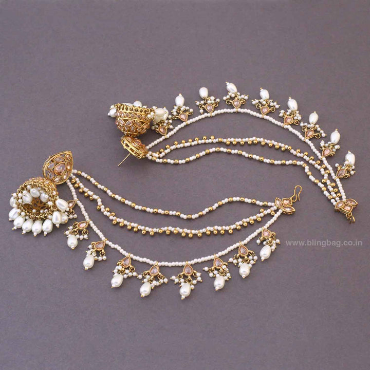 Ivory Sumitra Sahara Jhumkis