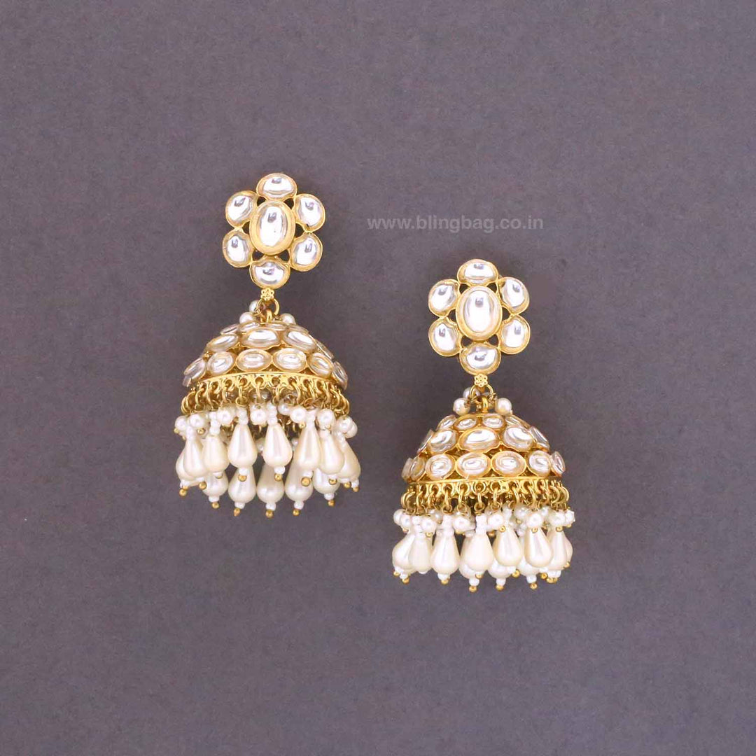 Ivory Suweta Jhumkis