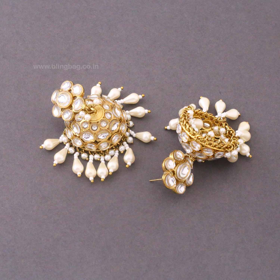 Ivory Suweta Jhumkis