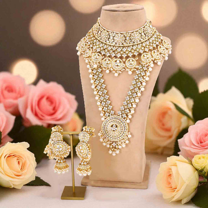 Ivory Tarini Kundan Bridal Jewellery Set