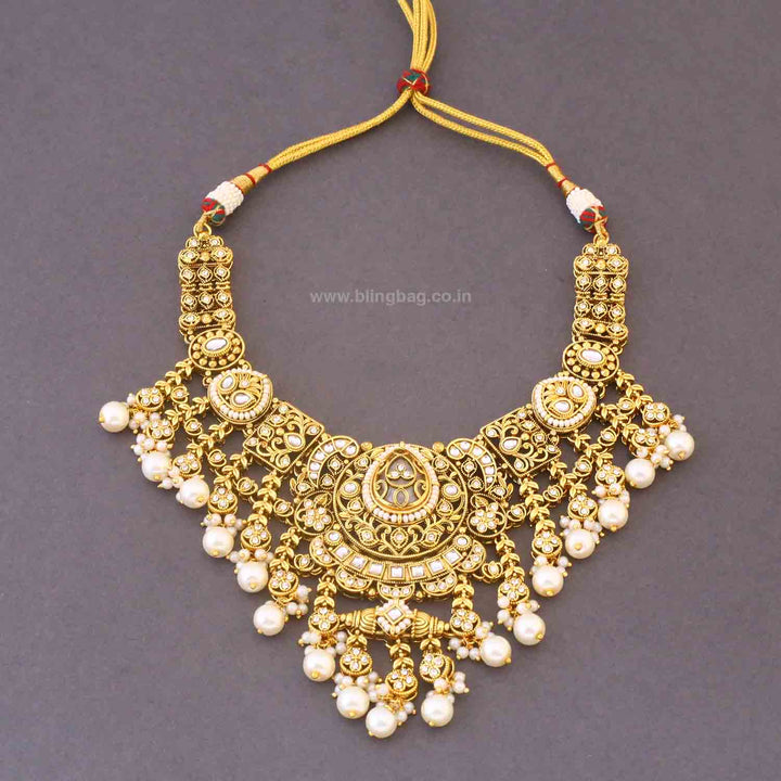 Ivory Yagna Kundan Bridal Jewellery Set