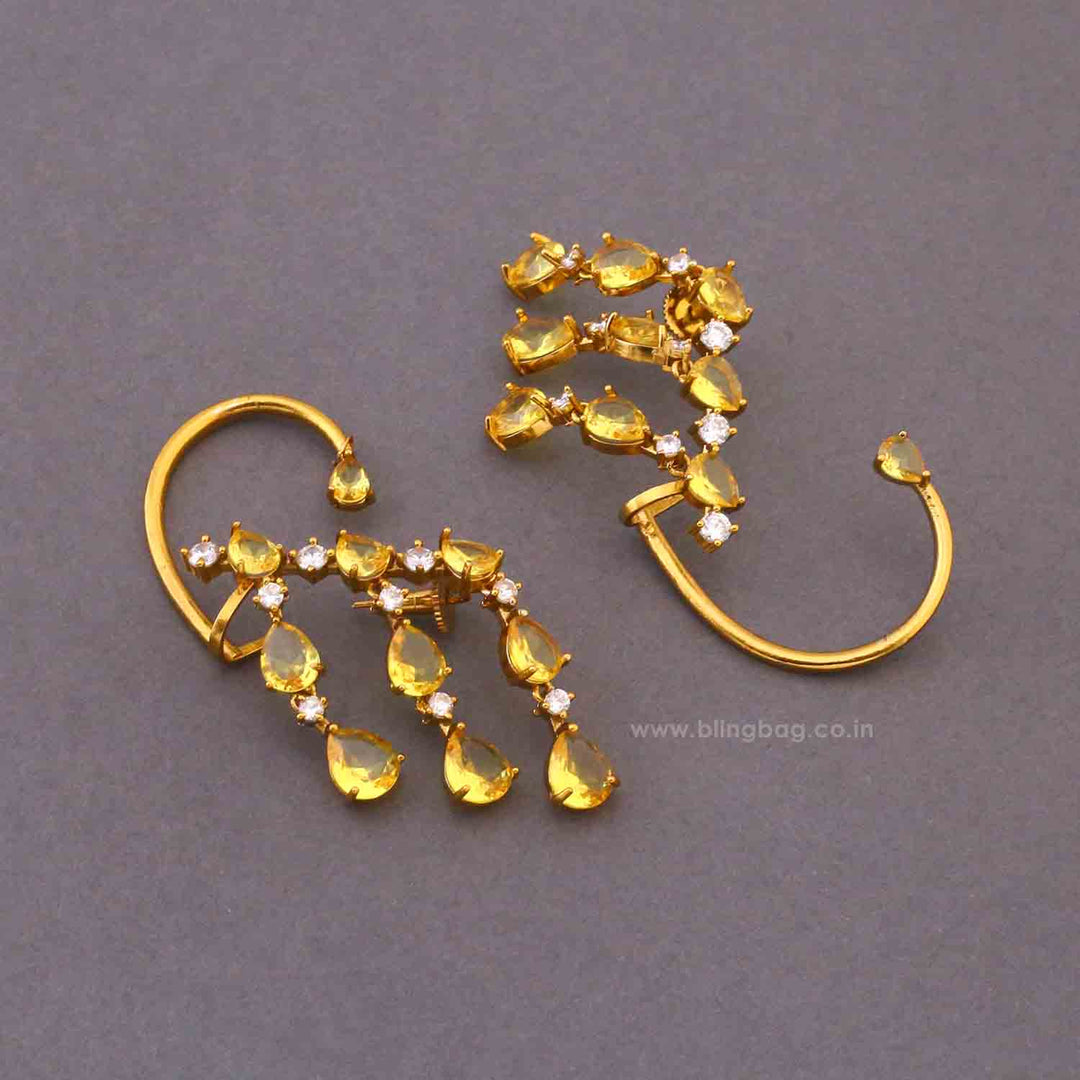 Lemon Aksa Victorian Cuff Earrings