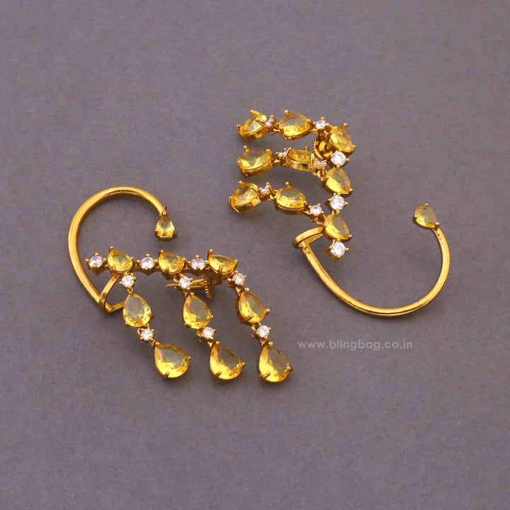 Lemon Aksa Victorian Cuff Earrings
