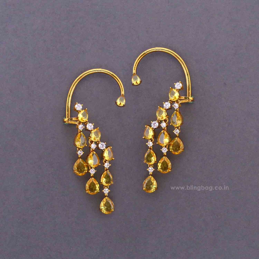 Lemon Aksa Victorian Cuff Earrings