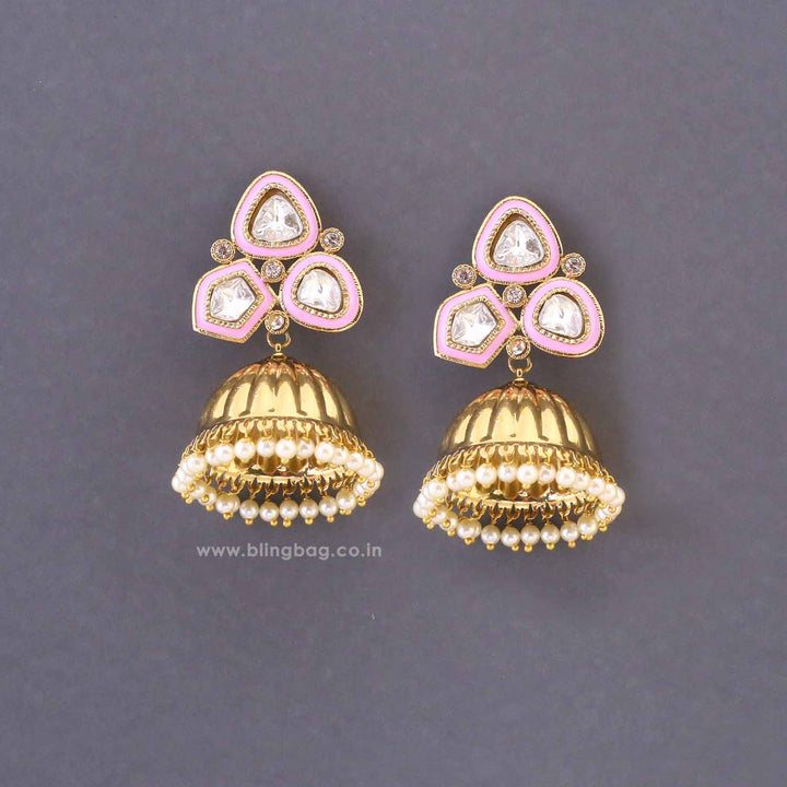Lilac Paridhi Jhumkis