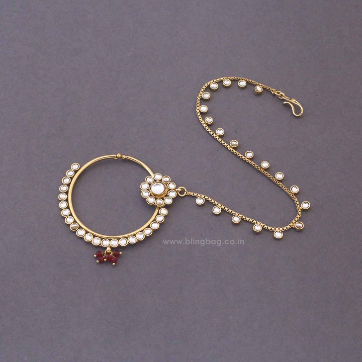 Maroon Labdhi Bridal Jewellery Set