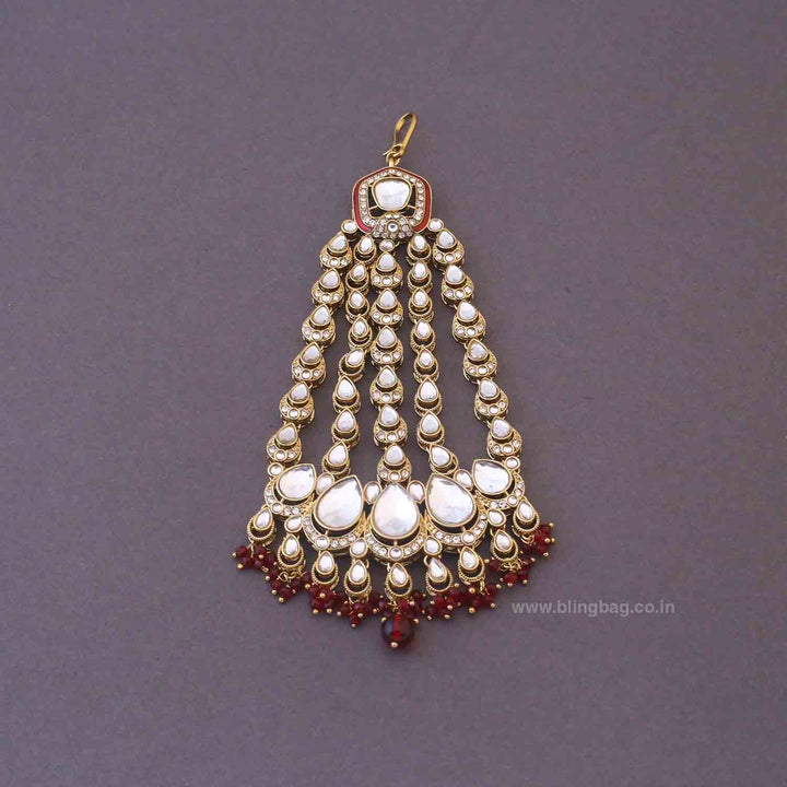 Maroon Yajna Bridal Jewellery Set