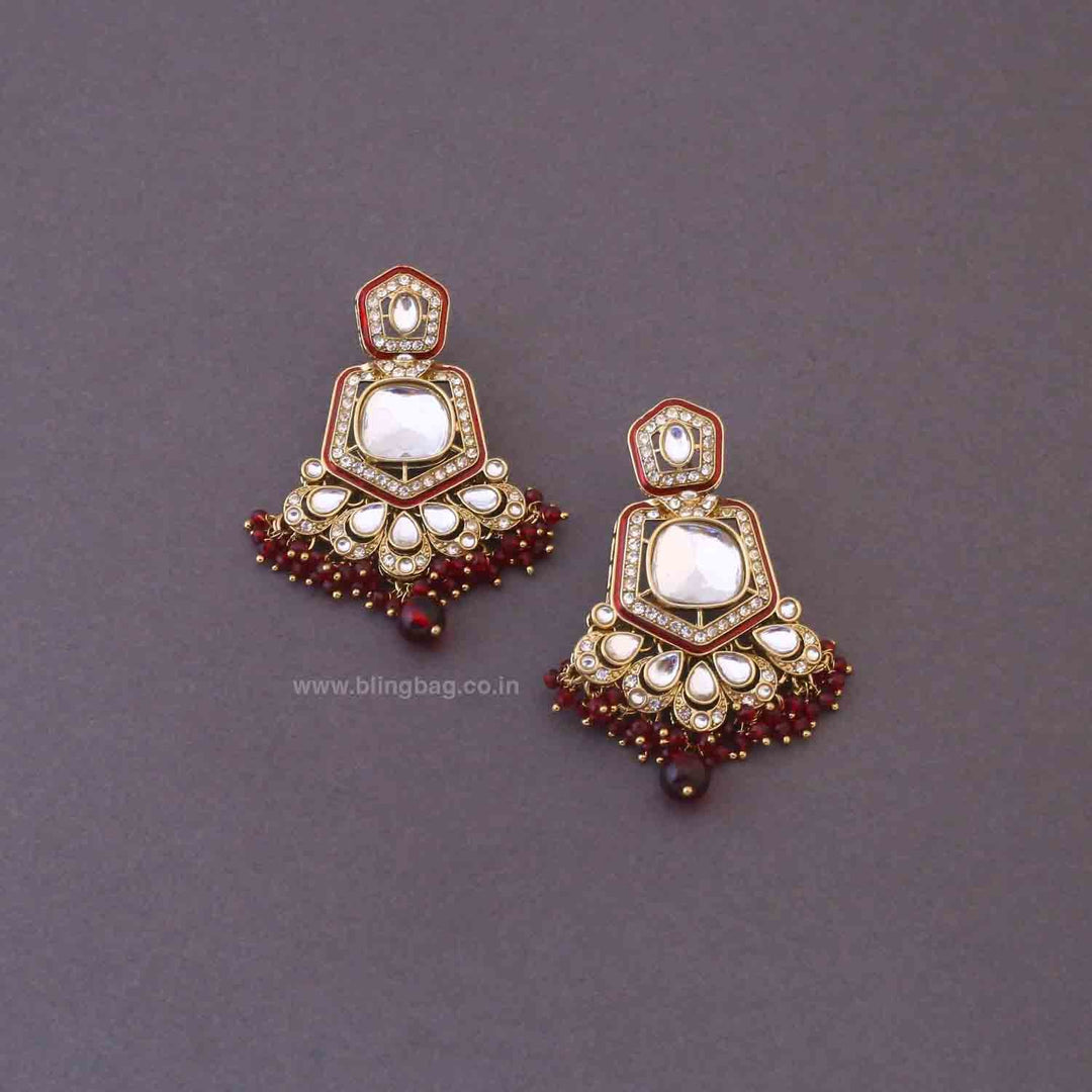 Maroon Yajna Bridal Jewellery Set