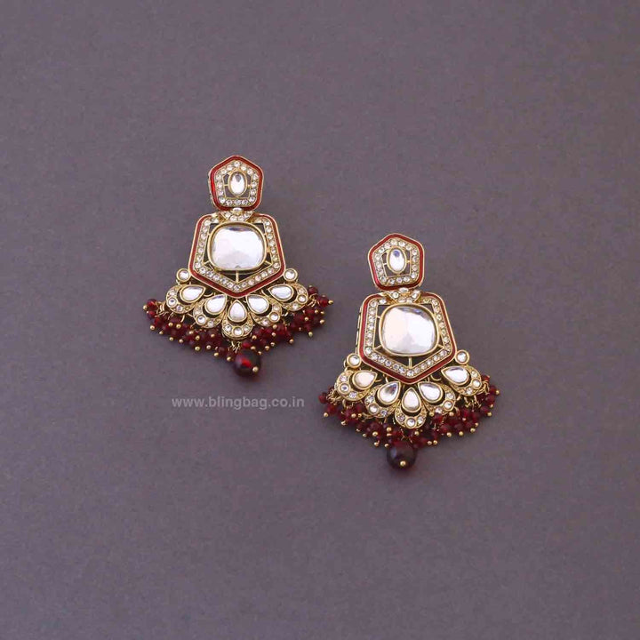 Maroon Yajna Bridal Jewellery Set