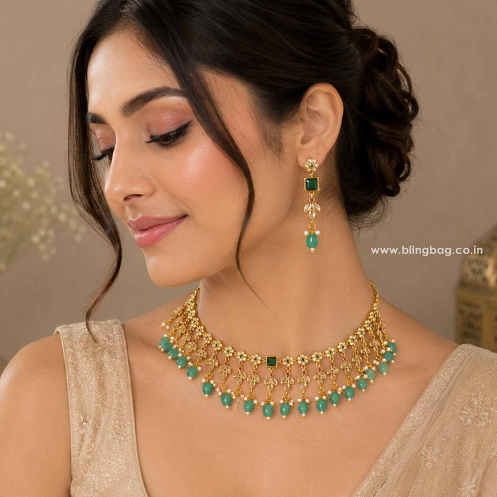 Mint Tanuja Antique Jewellery Set - New Arrival