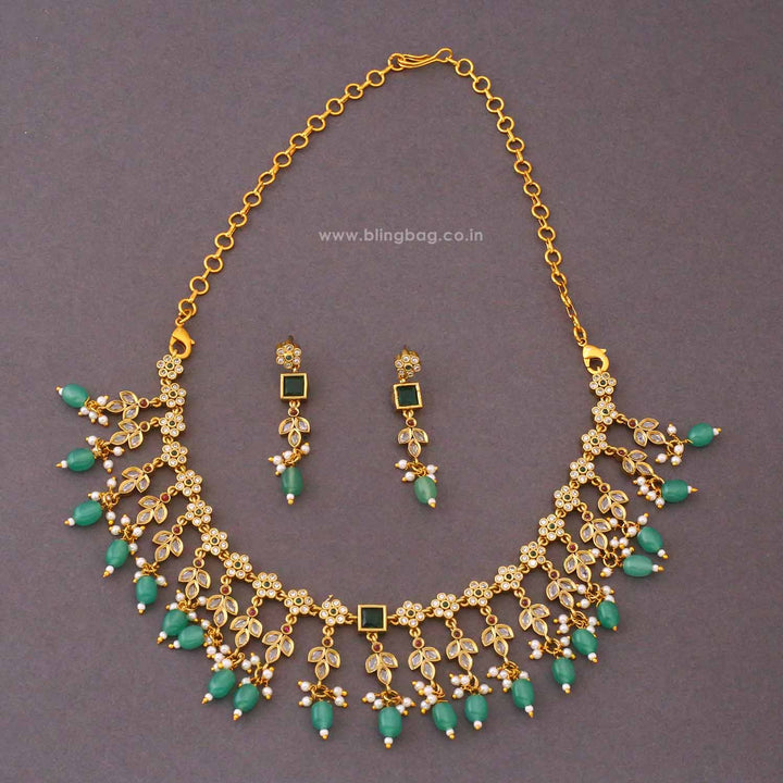 Mint Tanuja Antique Jewellery Set - New Arrival