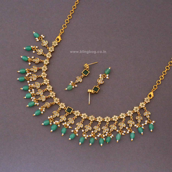 Mint Tanuja Antique Jewellery Set - New Arrival