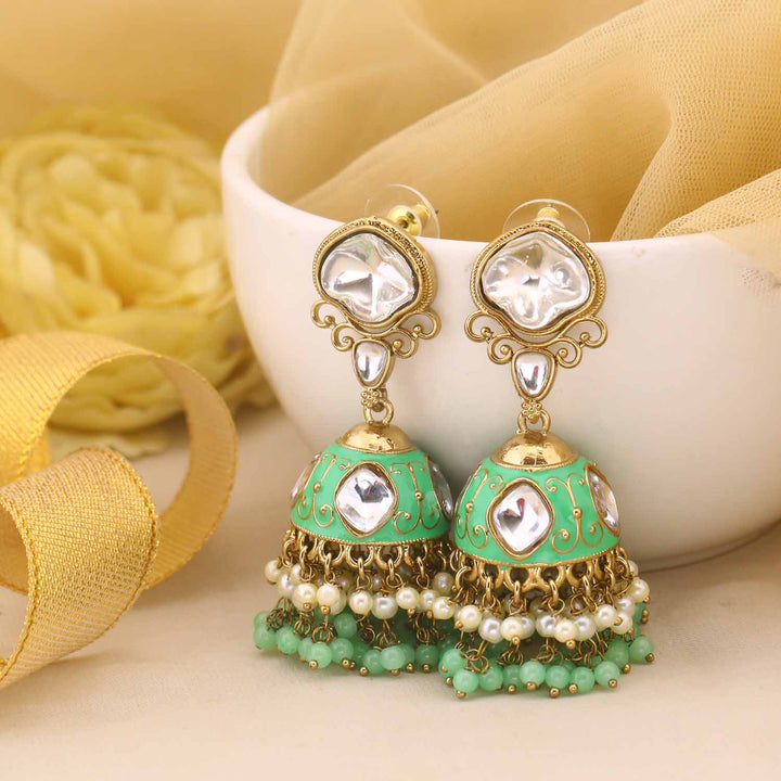Mint Taruni Jhumkis