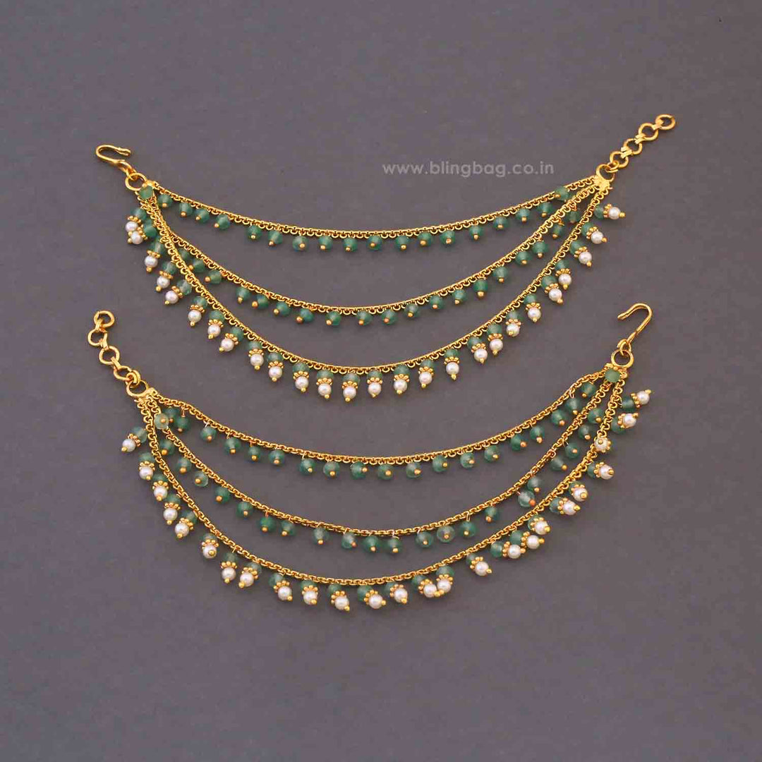 Mint Varshitha Antique Ear Chain