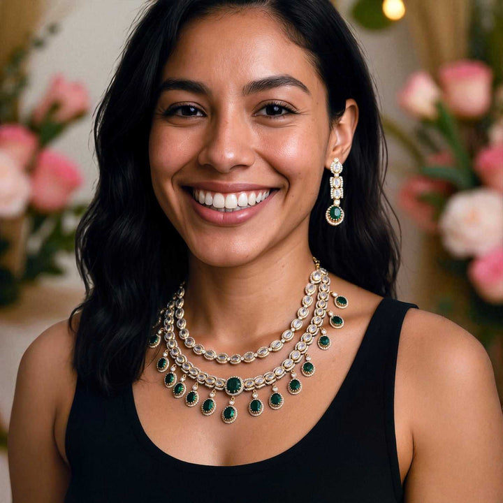 Emerald Enima Victorian Jewellery Set-New Arrival