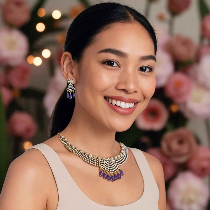 Purple Tarini Hasli Victorian Jewellery Set - New Arrival