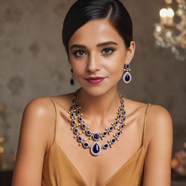 Purple Imara Victorian Jewellery Set - New Arrival